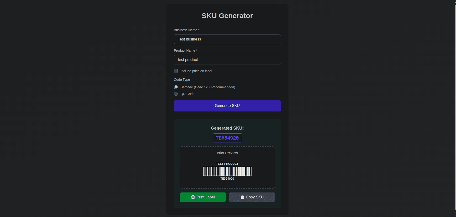 SKU Generator Microservice - Image 1