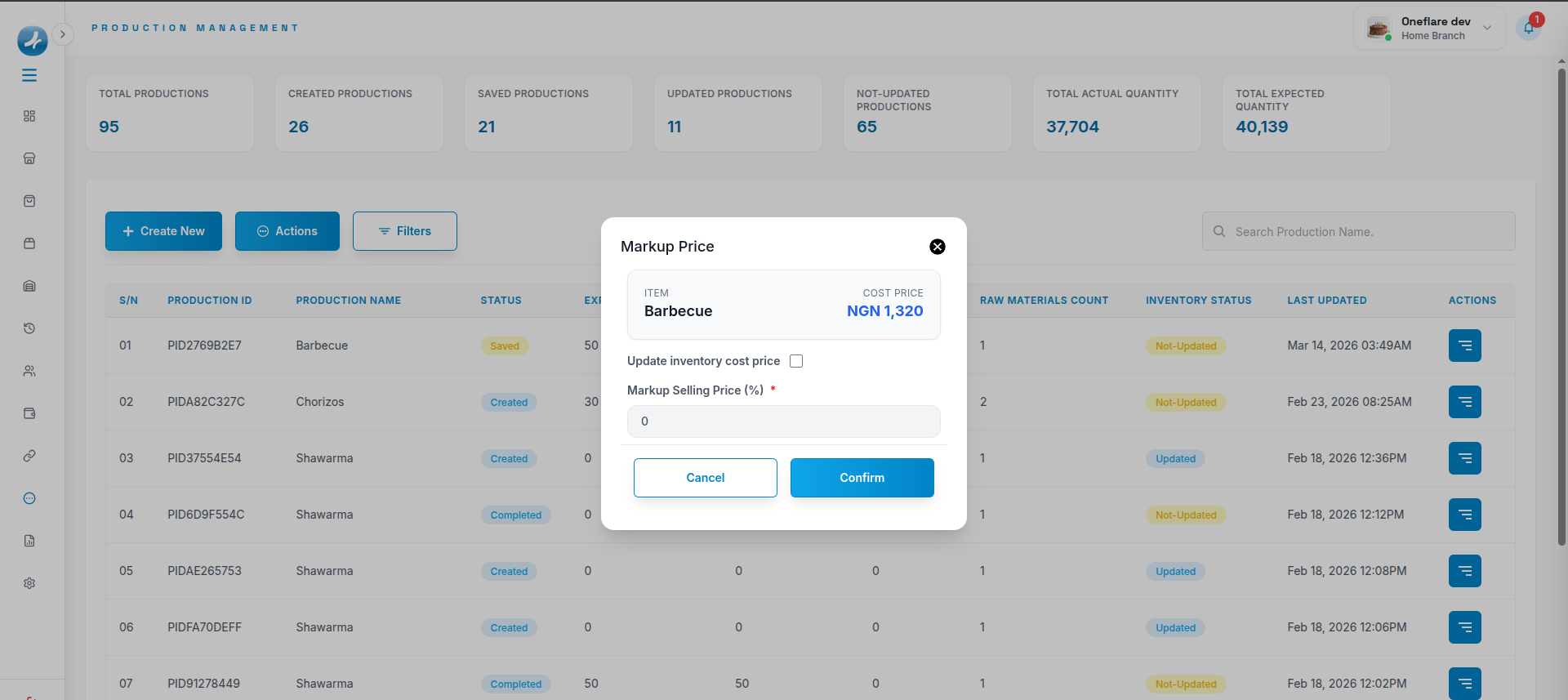 OneflarePOS - Screenshot 3